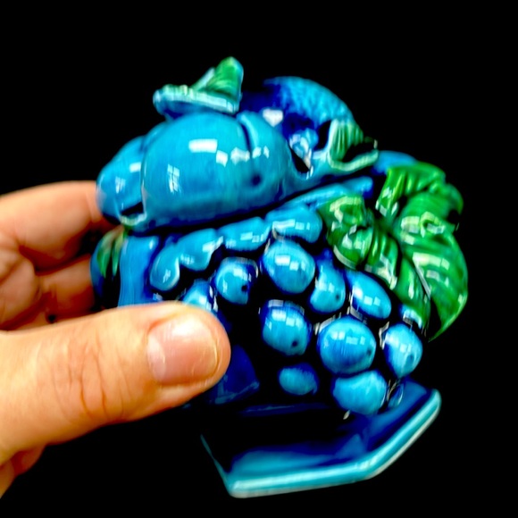 Retro 1950’s INARCO Japan “Mood Indigo Blue “ cream and sugar - Picture 2 of 10